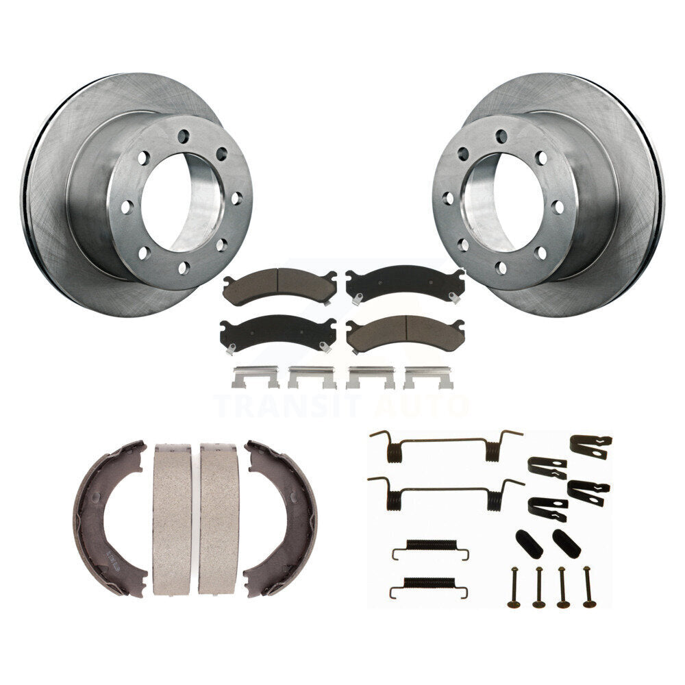Kit de quincaillerie pour chaussures de stationnement, Rotors à disque arrière, tampons en céramique, pour GMC Sierra 3500 HD