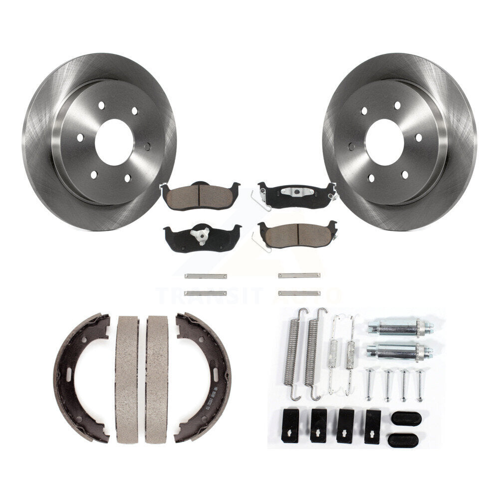 Kit de quincaillerie pour chaussures de stationnement, Rotors à disque arrière, tampons en céramique, pour Nissan TITAN Armad