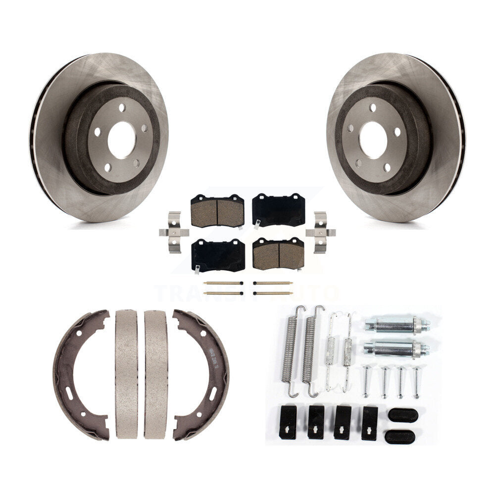 Kit de quincaillerie pour chaussures de stationnement, Rotors à disque arrière, tampons en céramique, pour Jeep Grand Cheroke