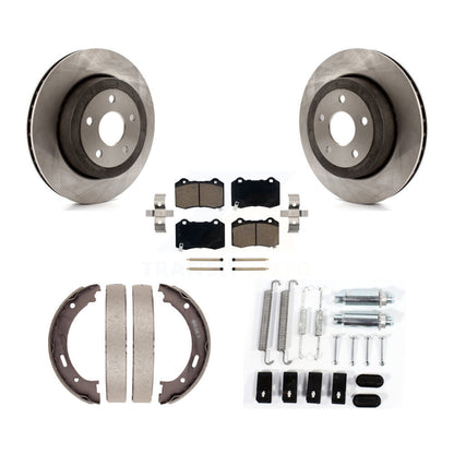 Kit de quincaillerie pour chaussures de stationnement, Rotors à disque arrière, tampons en céramique, pour Jeep Grand Cheroke