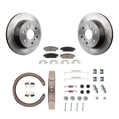 Kit de chaussures de stationnement et de quincaillerie pour disques arrière, Rotors en céramique, pour GMC Sierra 150