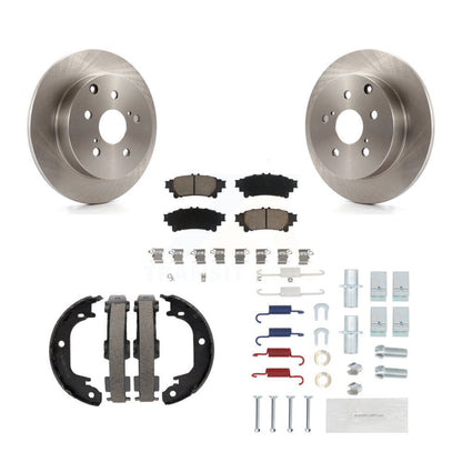 Kit de chaussures de stationnement et de matériel de stationnement, Rotors à disque arrière, tampons en céramique, pour Toyota Prius V