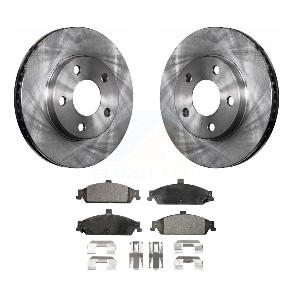 Rotors de frein avant et Kit de plaquettes semi-métalliques pour Pontiac Grand Am Chevrolet Malib