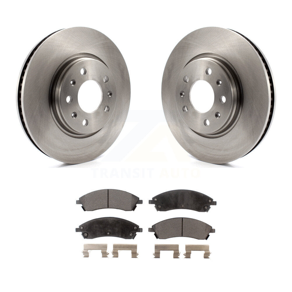 Kit de rotor de frein à disque avant et de plaquettes semi-métalliques pour Cadillac CTS Bas 2006 – 2007
