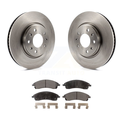 Kit de rotor de frein à disque avant et de plaquettes semi-métalliques pour Cadillac CTS Bas 2006 – 2007