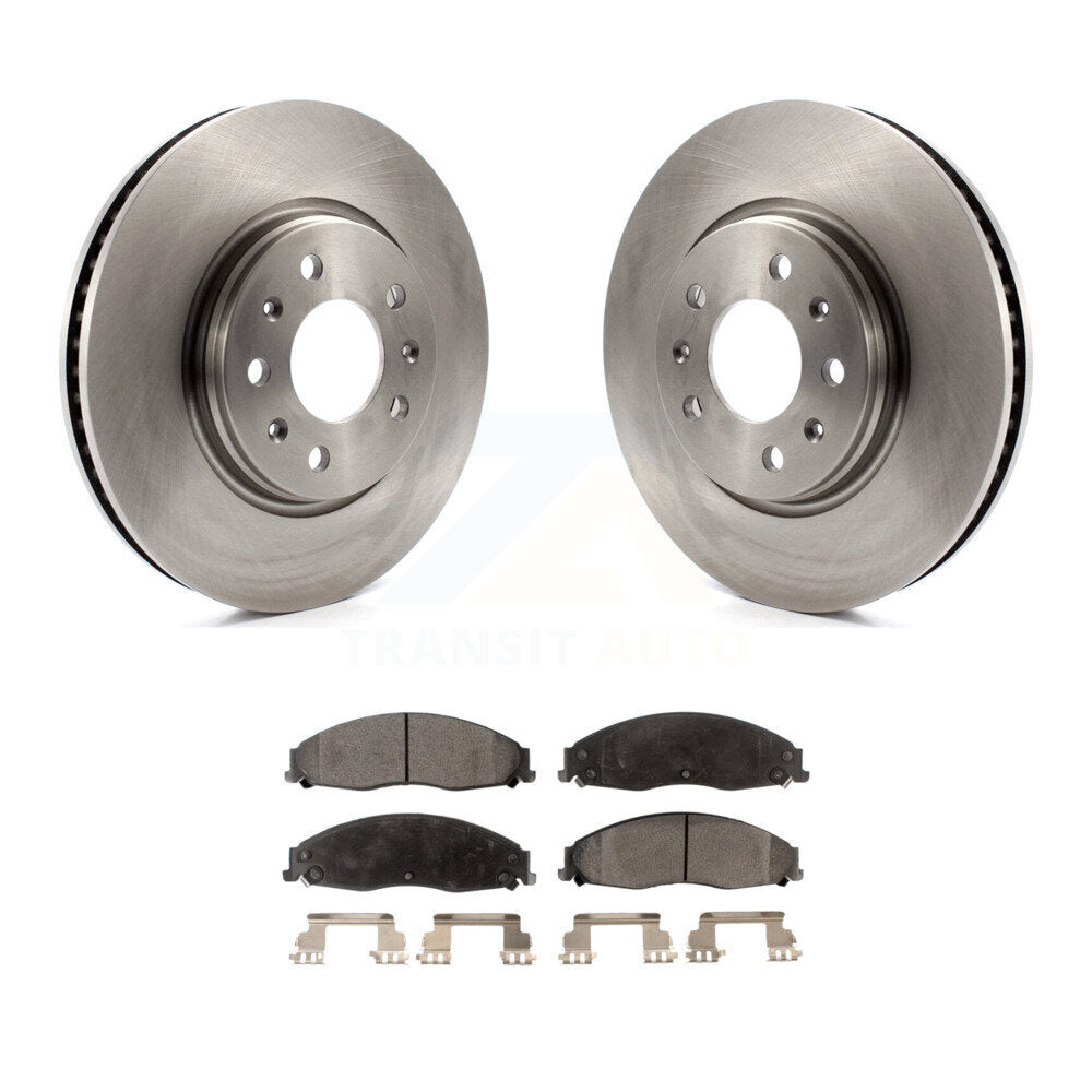 Kit de disques de frein à disque avant et plaquettes semi-métalliques pour Cadillac CTS STS