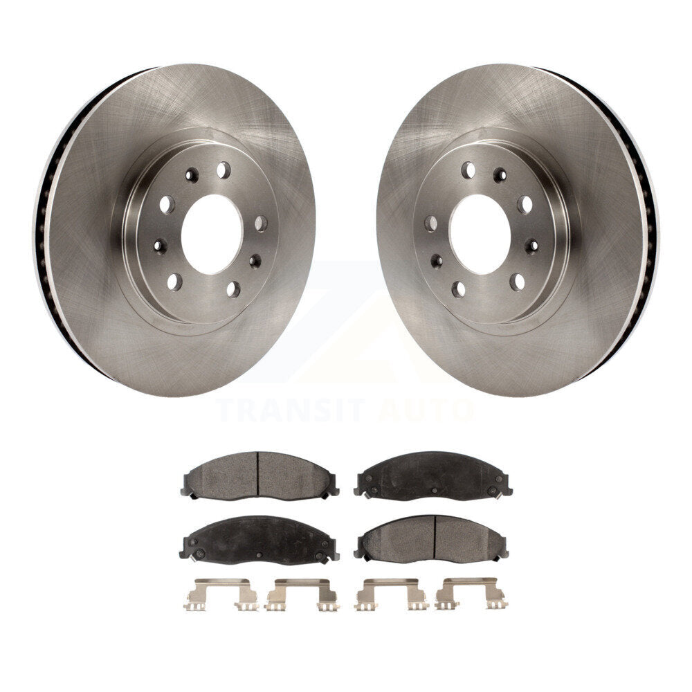 Kit de disques de frein à disque avant et plaquettes semi-métalliques pour Cadillac CTS K8F-100033