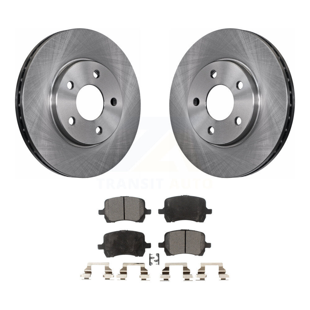 Rotor de frein à disque avant et Kit de plaquettes semi-métalliques pour Chevrolet Malibu Pontiac G