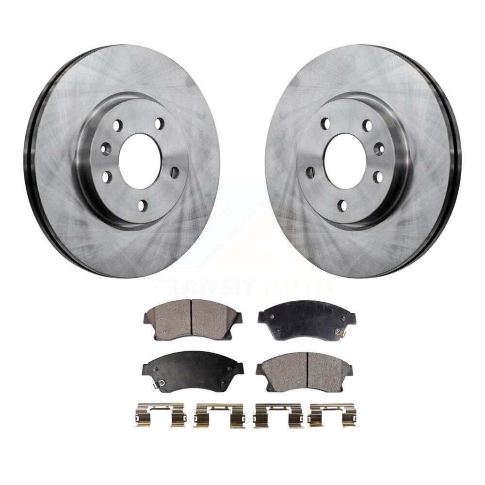 Kit de disques de frein à disque avant et plaquettes semi-métalliques pour Buick Verano 2012-2013
