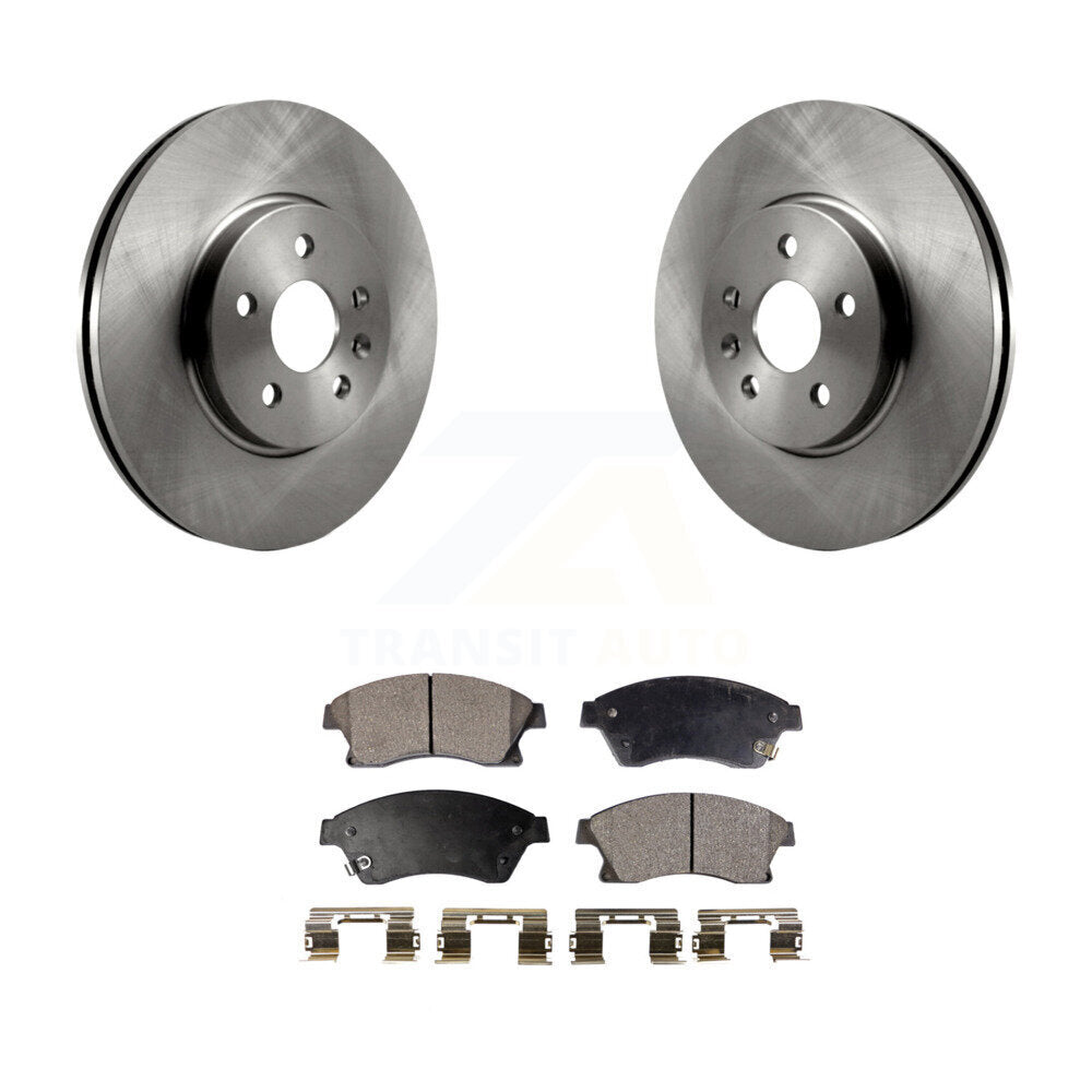 Rotors de frein à disque avant et kit de plaquettes semi-métalliques pour Chevrolet Sonic R 2013-2014