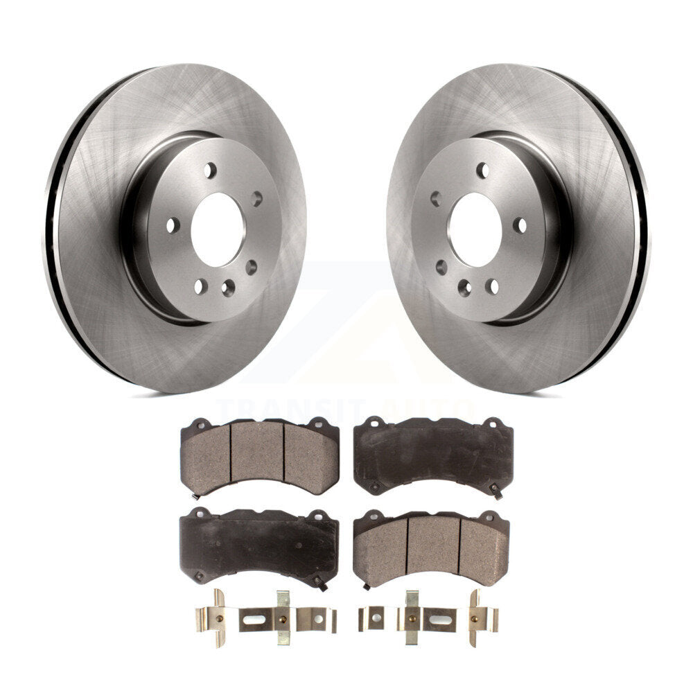 Kit de rotors de frein à disque avant et plaquettes semi-métalliques pour Cadillac ATS V K8F-10009