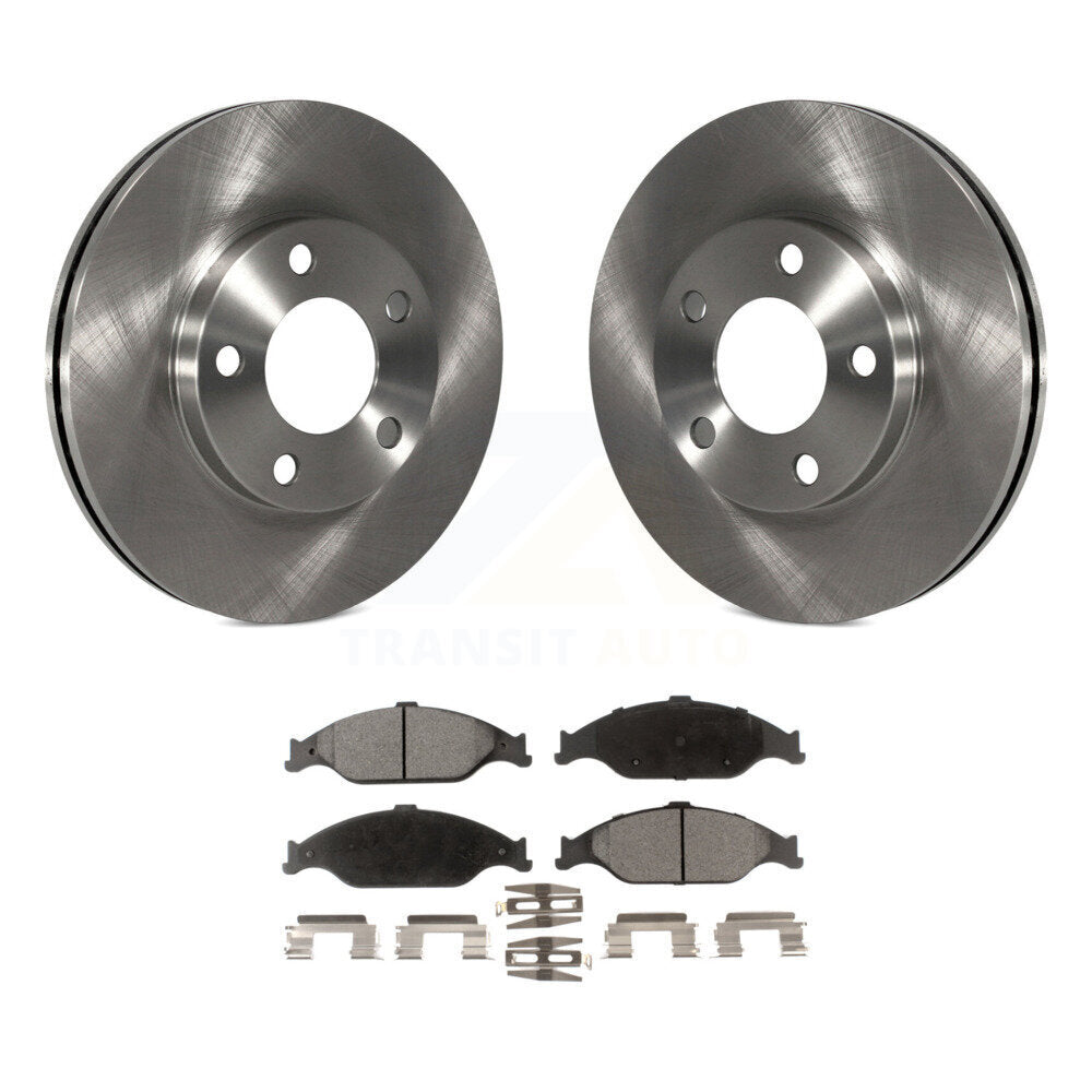 Kit de disques de frein à disque avant et plaquettes semi-métalliques pour Ford Mustang K8F-100101