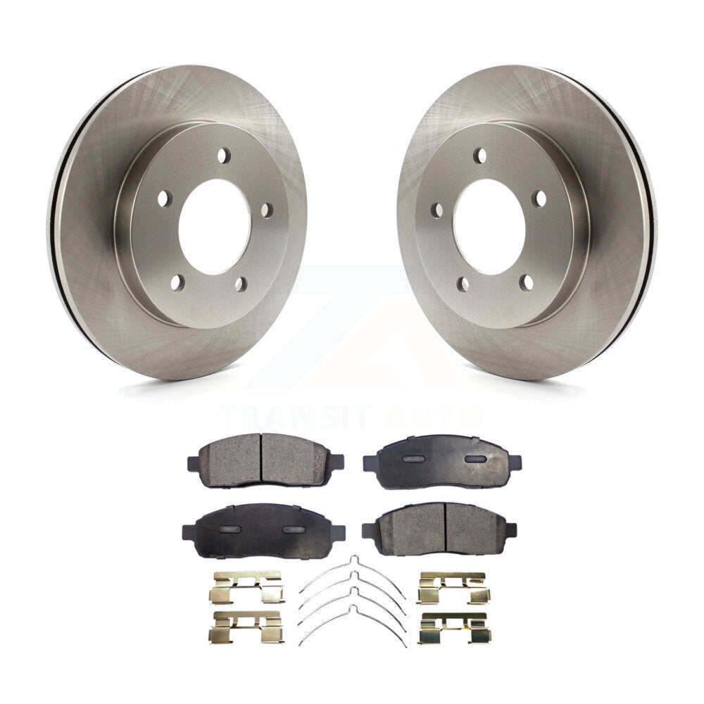 Kit de plaquettes de frein semi-métalliques pour rotors de frein avant, pour Ford F-150 4WD 04 avec roue à 5 écrous