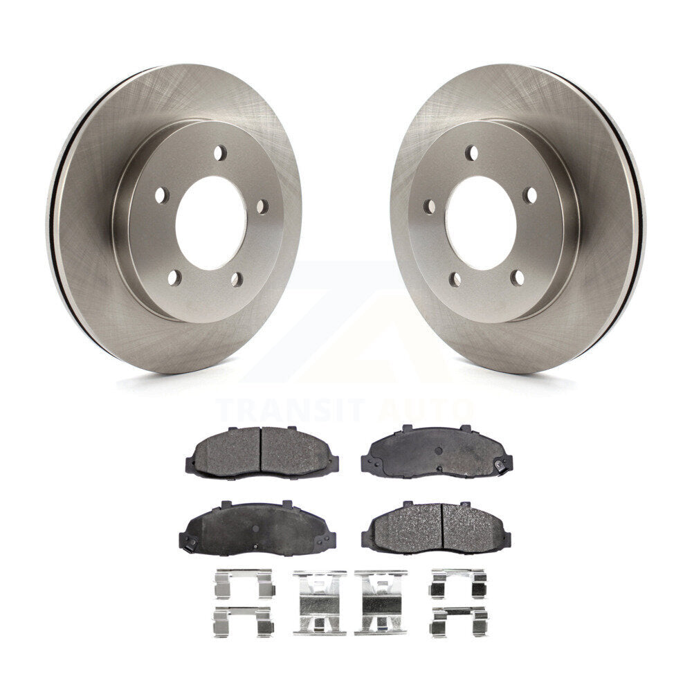 Kit de disques de frein à disque avant et plaquettes semi-métalliques pour Ford F-150 Heritage 4WD