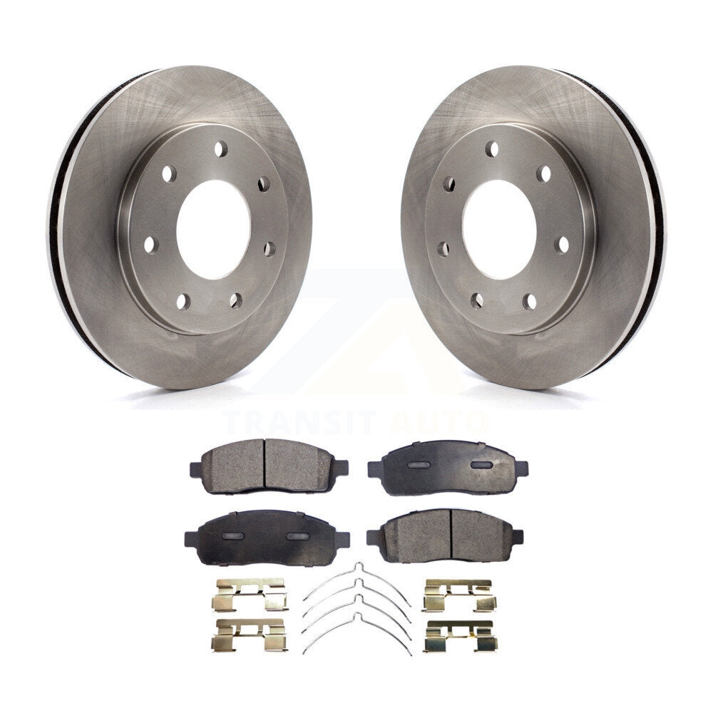 Kit de disques de frein à disque avant et plaquettes semi-métalliques pour Ford F-150 4WD 2004