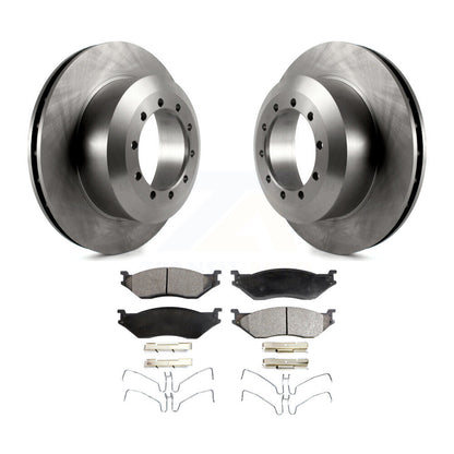 Kit de rotor de frein avant et de plaquettes semi-métalliques pour châssis de camping-car Ford F-53 F-5