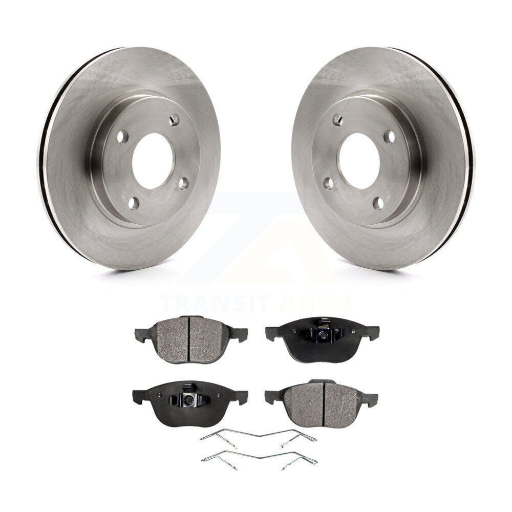 Kit de rotor de frein à disque avant et de plaquettes semi-métalliques pour Ford Focus 2004 à partir de 04 05
