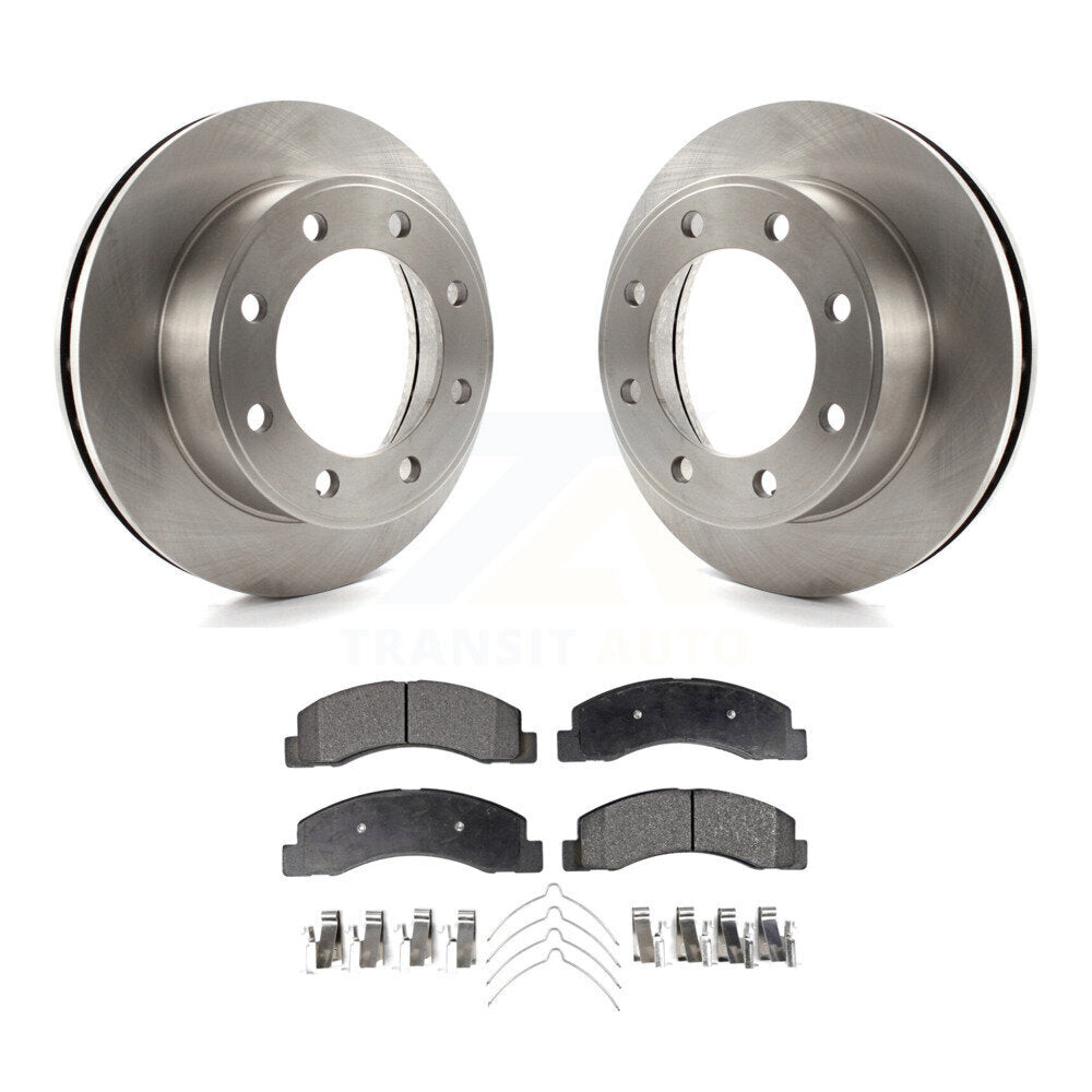 Kit de rotor de frein à disque avant et de plaquettes semi-métalliques pour Ford F-350 Super Duty F-25