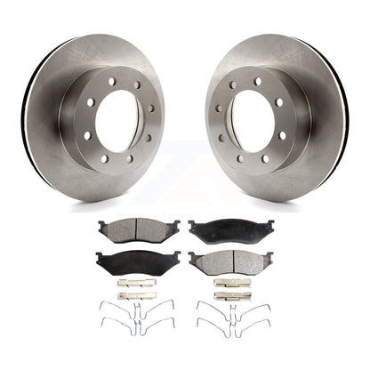 Rotors de frein avant et Kit de plaquettes semi-métalliques pour Ford E-550 Super Duty F-450 F-55