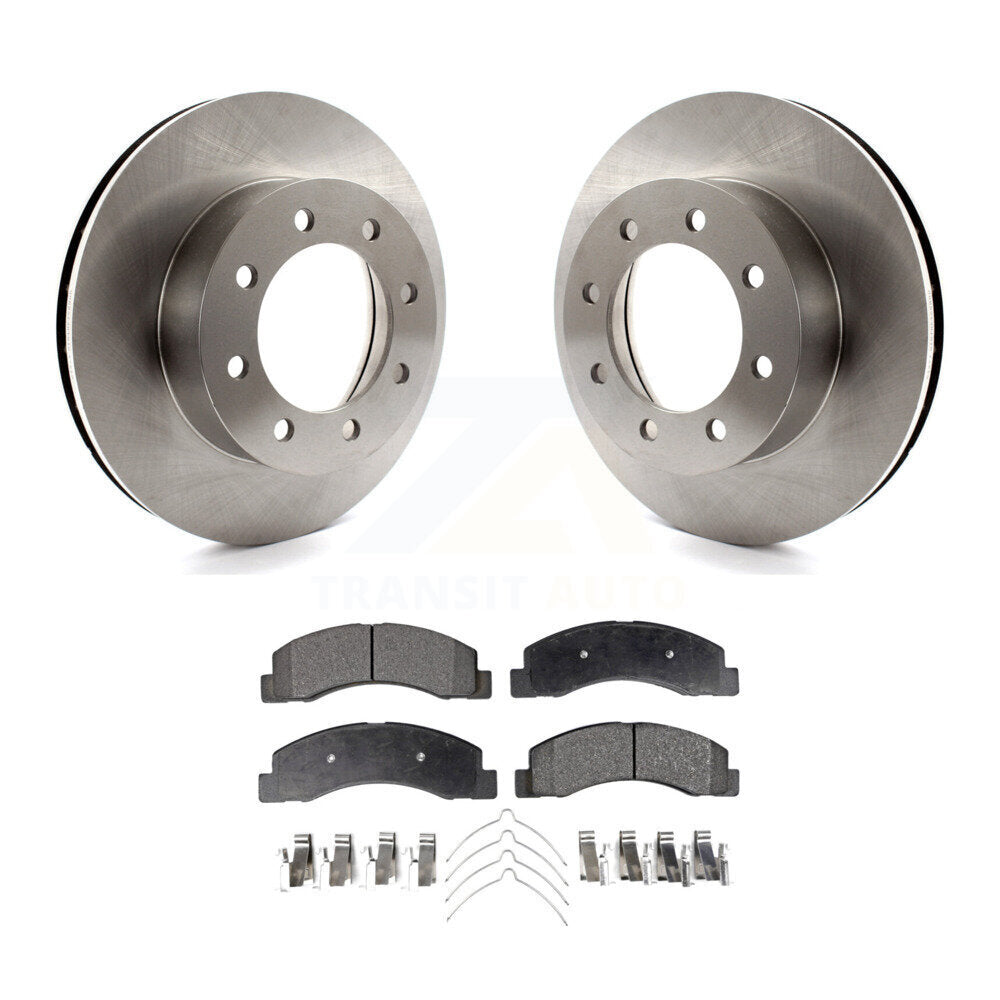 Kit de rotor de frein à disque avant et de plaquettes semi-métalliques pour Ford F-350 Super Duty F-25