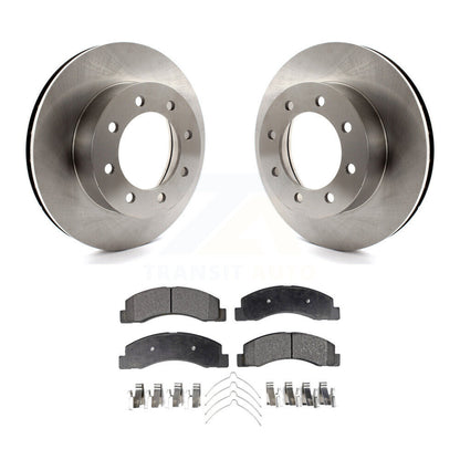Kit de rotor de frein à disque avant et de plaquettes semi-métalliques pour Ford F-350 Super Duty F-25