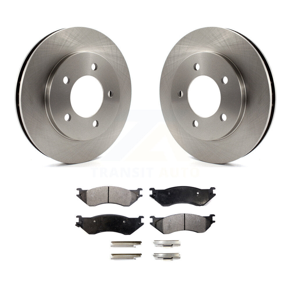Rotors de frein avant et kit de plaquettes semi-métalliques pour Ford Expedition Lincoln Navigato