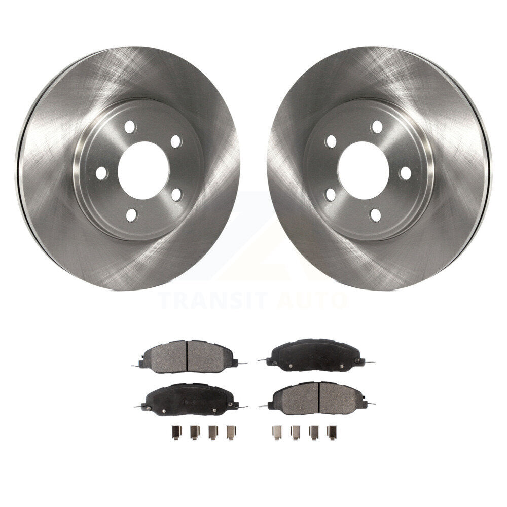 Kit de disques de frein à disque avant et plaquettes semi-métalliques pour Ford Mustang Bullit 2009