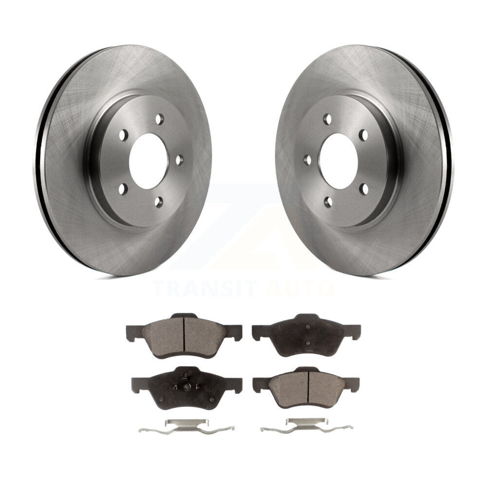 Kit de rotor de frein à disque avant et de plaquettes semi-métalliques pour Ford Escape Mercury Marine