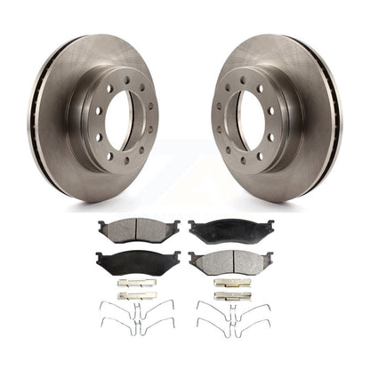 Rotors de frein avant et Kit de plaquettes semi-métalliques pour Ford F-450 Super Duty F-550 CF50