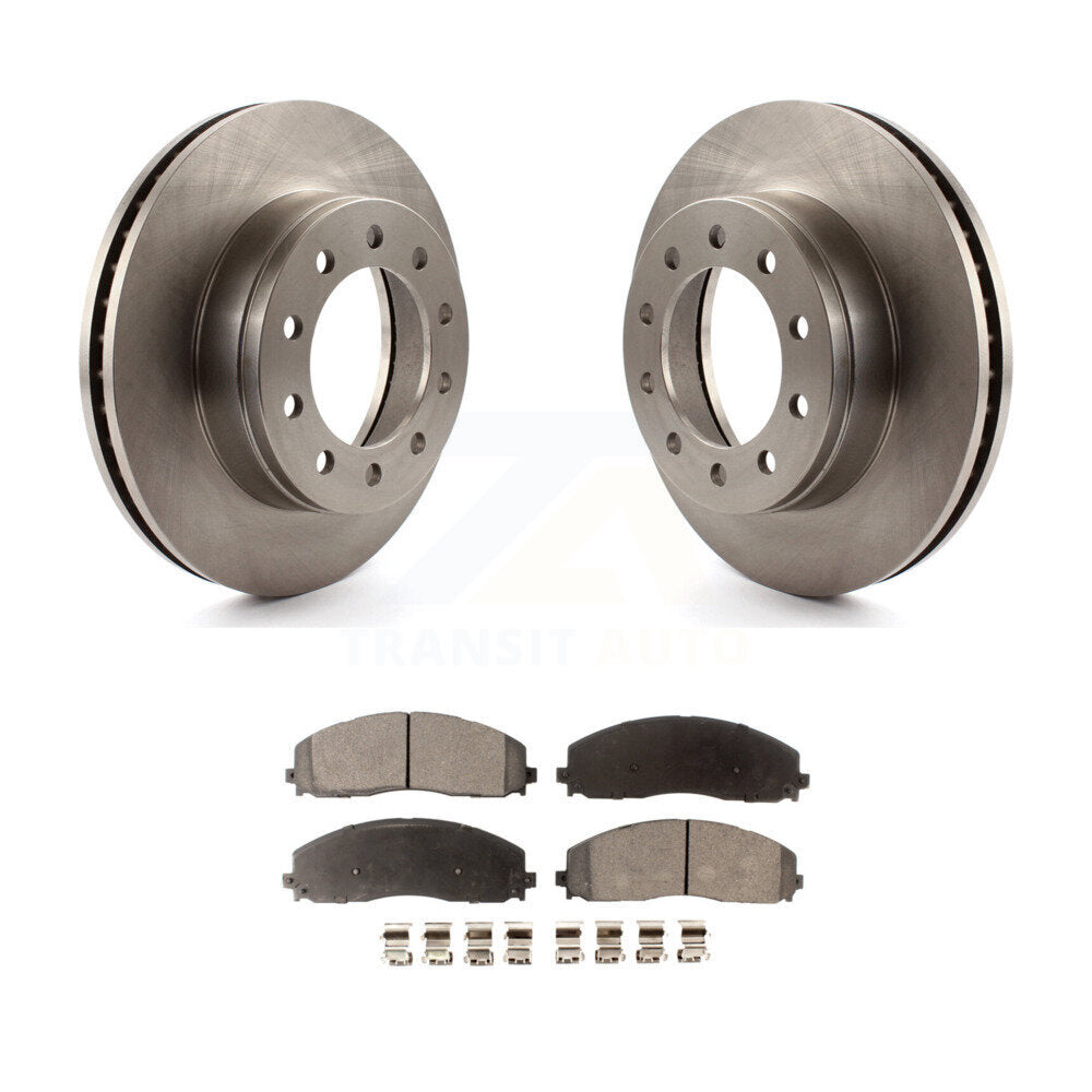Kit de rotor de frein à disque avant et de plaquettes semi-métalliques pour Ford F-350 Super Duty F-25