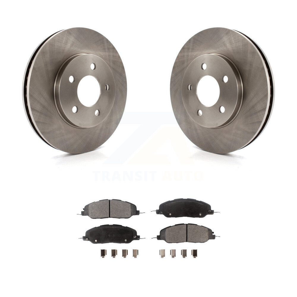 Kit de rotor de frein à disque avant et de plaquettes semi-métalliques pour Ford Mustang Bas 2005-2010