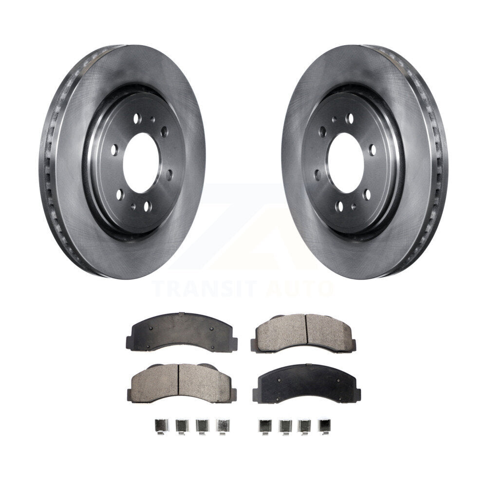 Kit de rotor de frein à disque avant et de plaquettes semi-métalliques pour Ford F-150 Expedition Lincol