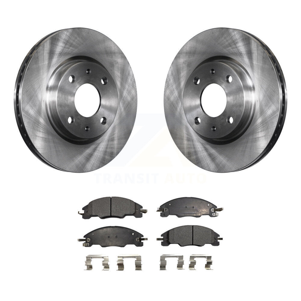 Kit de disques de frein à disque avant et plaquettes semi-métalliques pour Ford Focus 2008-2011