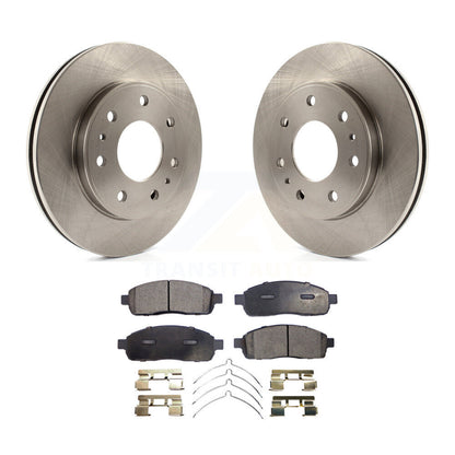 Rotors de frein avant et kit de plaquettes semi-métalliques pour Ford F-150 2009 avec roue à 7 écrous