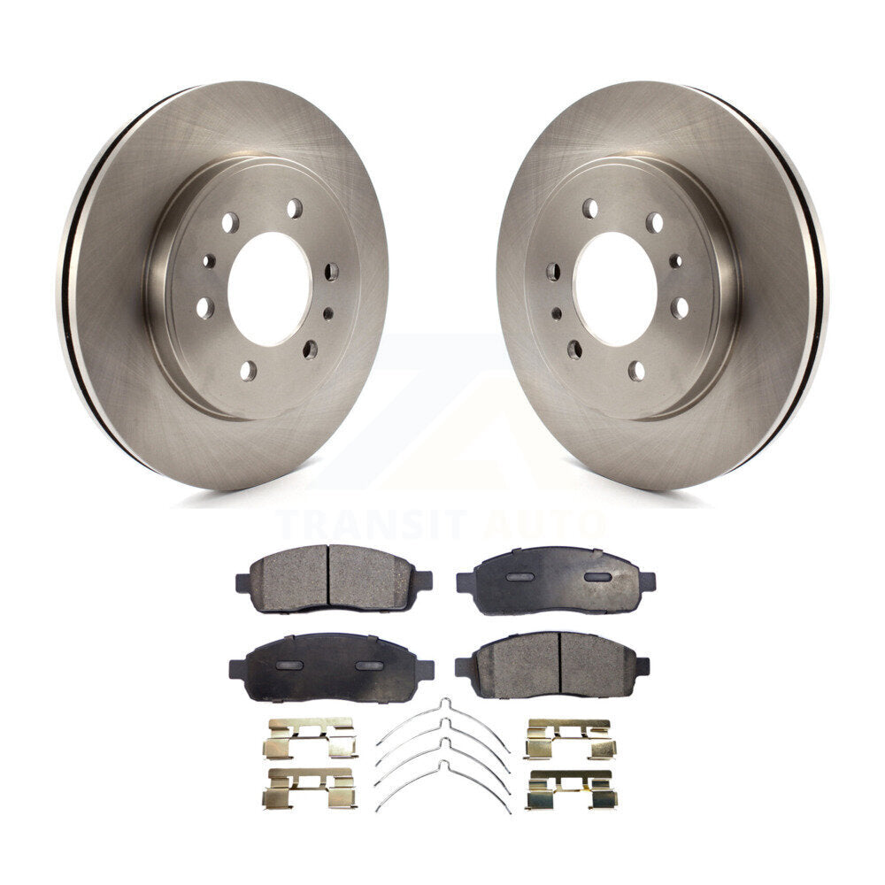 Rotors de frein avant et kit de plaquettes semi-métalliques pour Ford F-150 2009 avec roue à 6 écrous