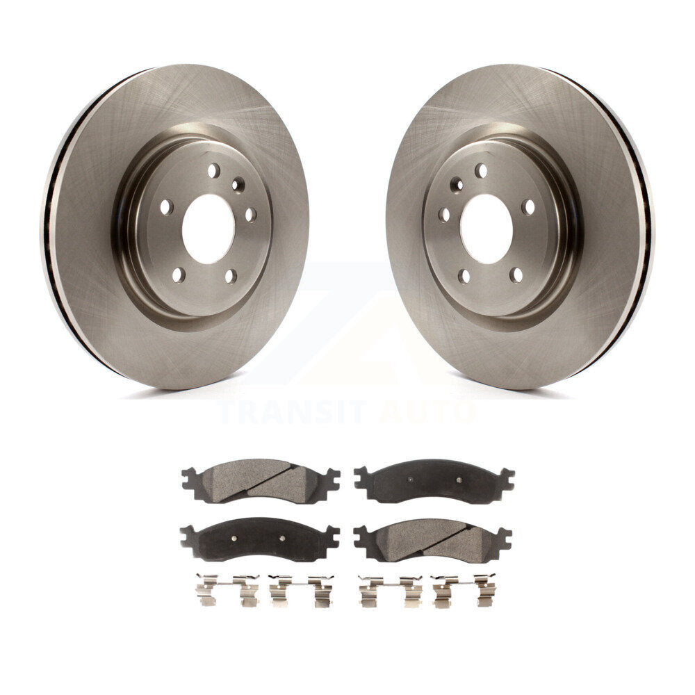 Kit de disques de frein à disque avant et plaquettes semi-métalliques pour Ford Taurus SH 2010-2012