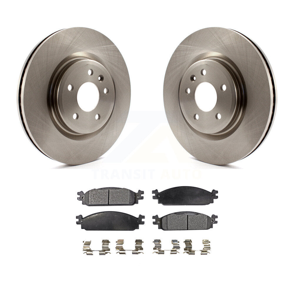 Kit de disques de frein à disque avant et plaquettes semi-métalliques pour Lincoln MKS 2009-2010