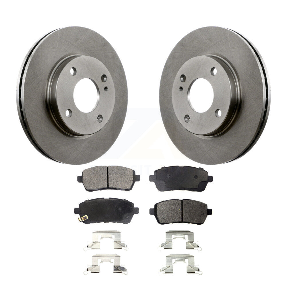 Kit de disques de frein à disque avant et plaquettes semi-métalliques pour Ford Fiesta K8F-100168
