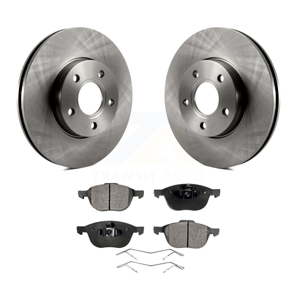 Kit de disques de frein à disque avant et plaquettes semi-métalliques pour Ford Focus C-Max