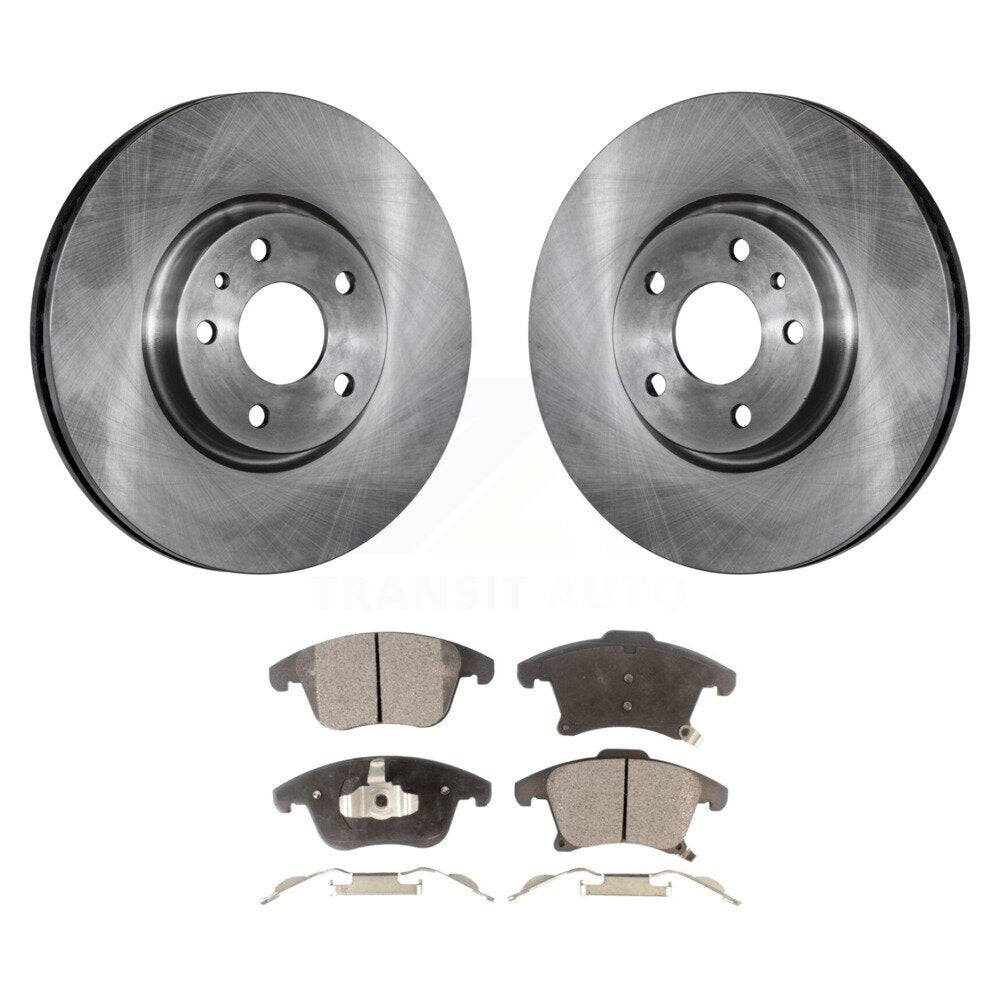 Kit de rotors de frein à disque avant et plaquettes semi-métalliques pour Ford Fusion Lincoln MKZ