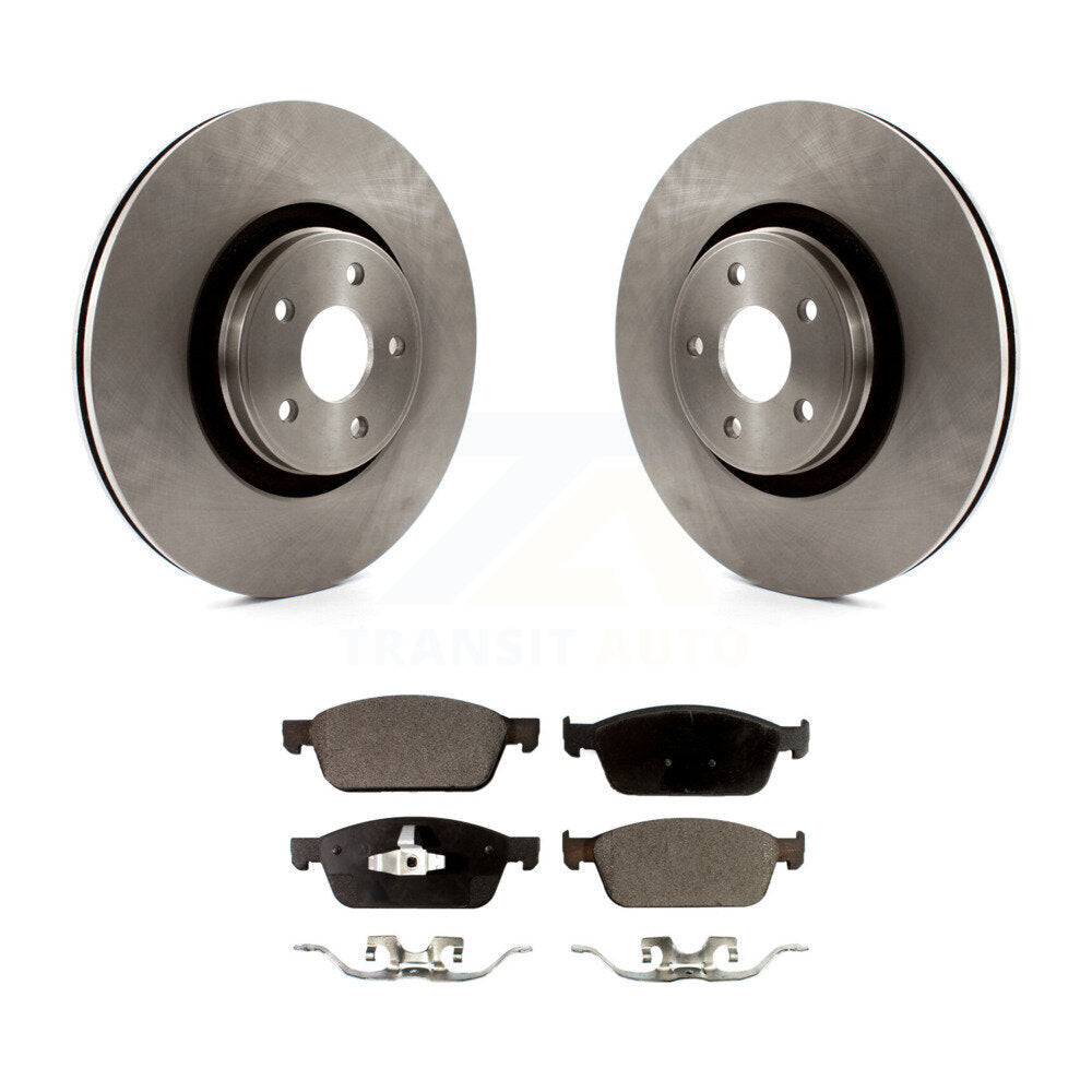 Kit de rotors de frein à disque avant et plaquettes semi-métalliques pour Ford Focus Lincoln MKC