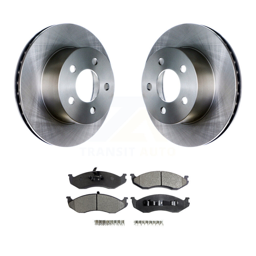 Kit de plaquettes semi-métalliques de Rotor de frein à disque avant, pour Jeep Wrangler Cherokee Grand T