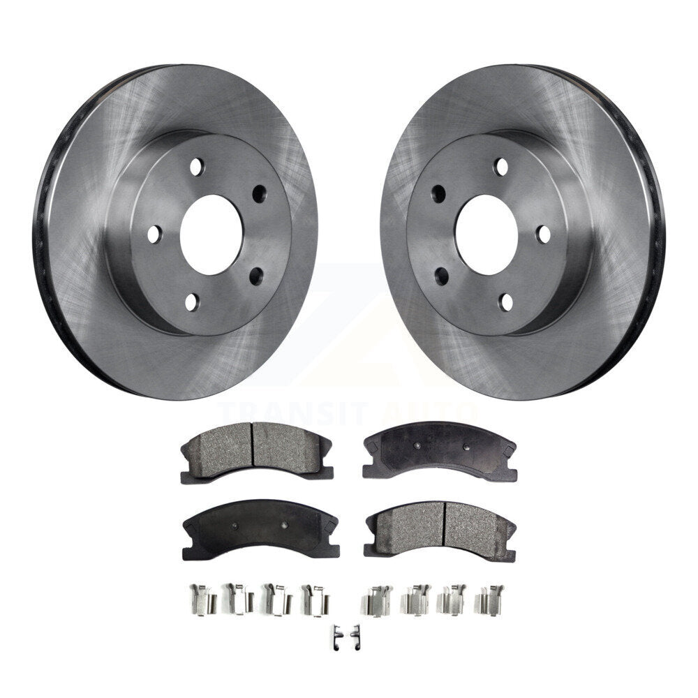 Kit de disques de frein à disque avant et plaquettes semi-métalliques pour Jeep Grand Cherokee