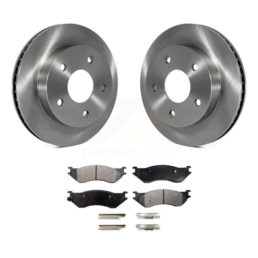 Rotors de frein à disque avant et kit de plaquettes semi-métalliques pour Dodge Ram 1500 RW 2000-2001