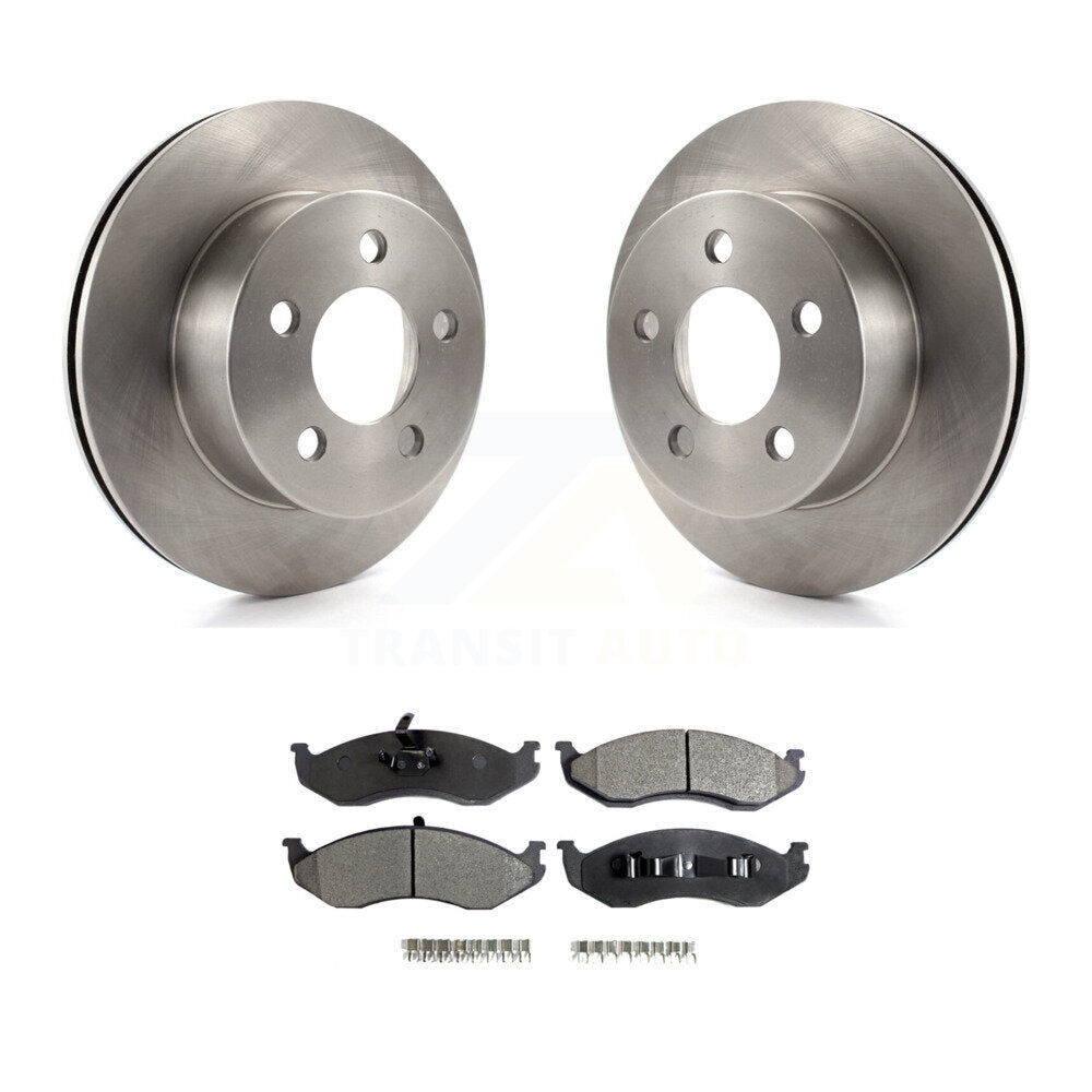 Kit de plaquettes semi-métalliques de Rotor de frein à disque avant, pour Jeep Wrangler Cherokee Grand T