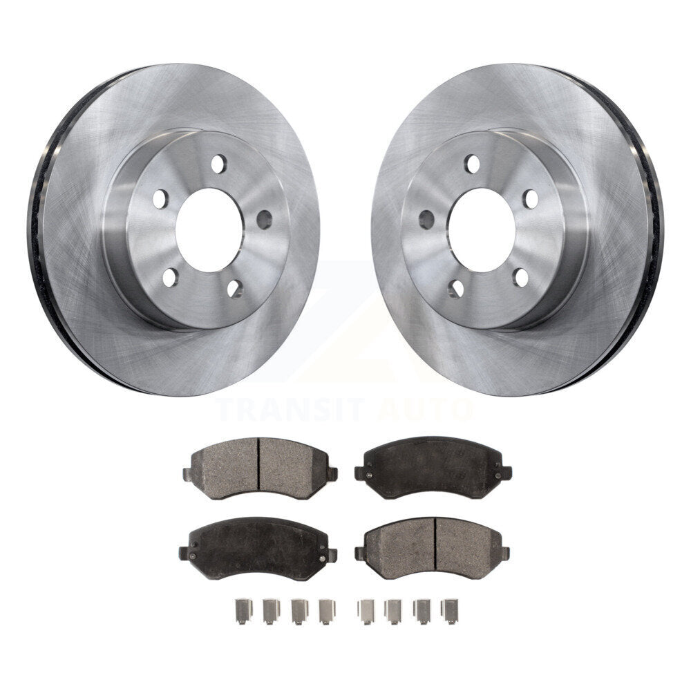 Kit de disques de frein à disque avant et plaquettes semi-métalliques pour Jeep Liberty 2002-2007
