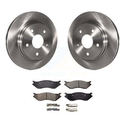Kit de rotors de frein à disque avant et plaquettes semi-métalliques pour Dodge Ram 1500 Durango