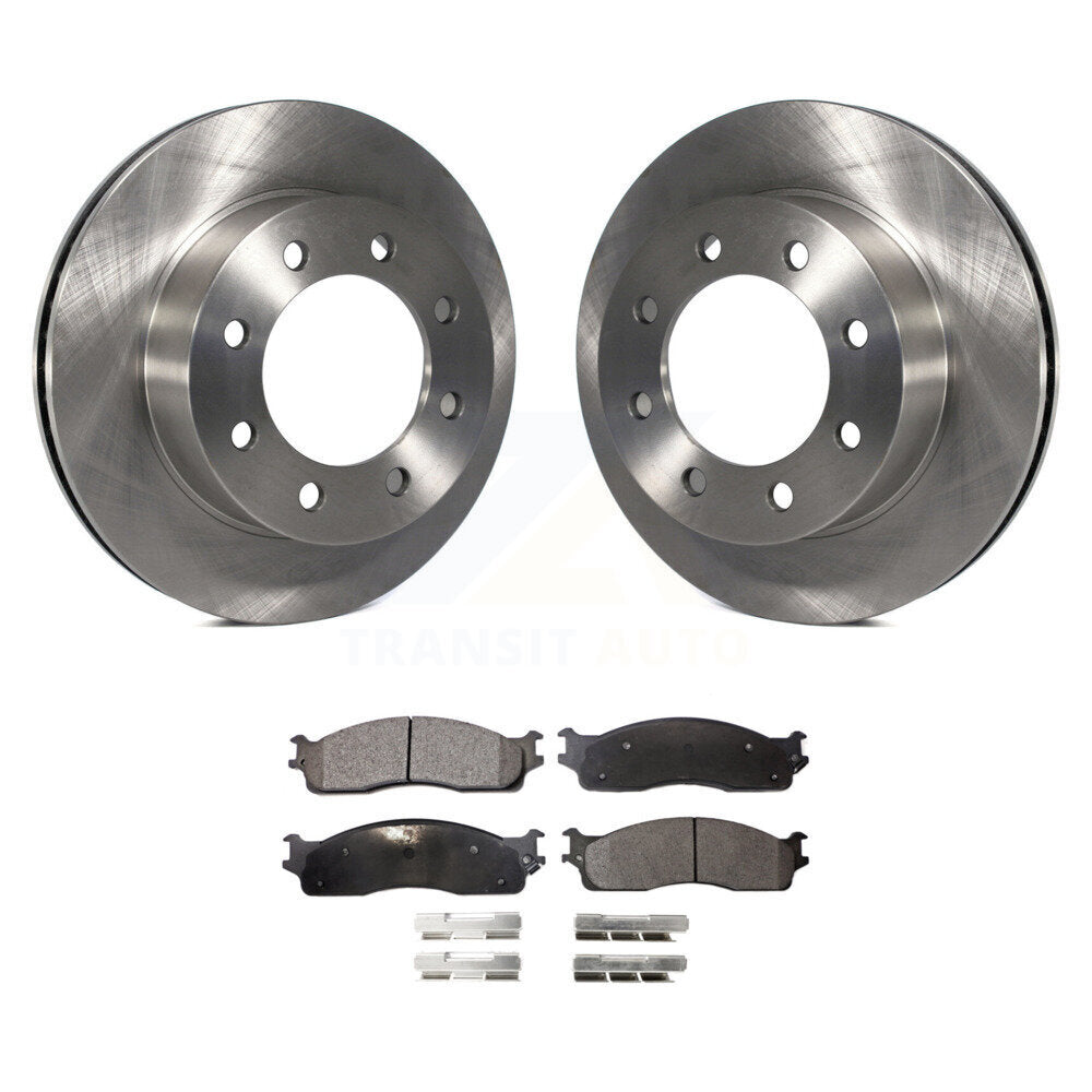 Rotors de frein à disque avant et Kit de plaquettes semi-métalliques pour Dodge Ram 1500 3500 2500