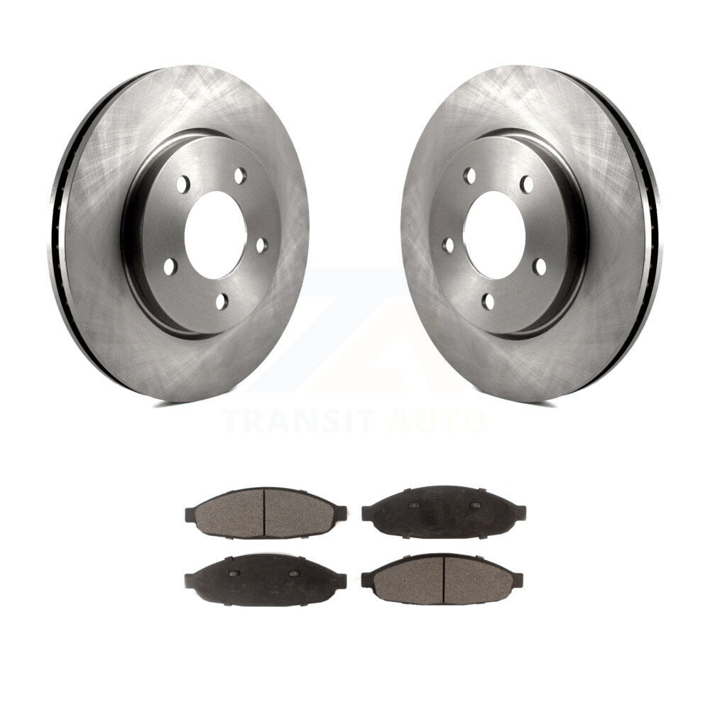 Kit de rotor de frein à disque avant et de plaquettes semi-métalliques pour Chrysler Pacific 2004-2008