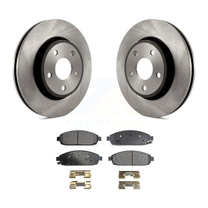 Rotor de frein à disque avant et Kit de plaquettes semi-métalliques pour Jeep Grand Cherokee Commande
